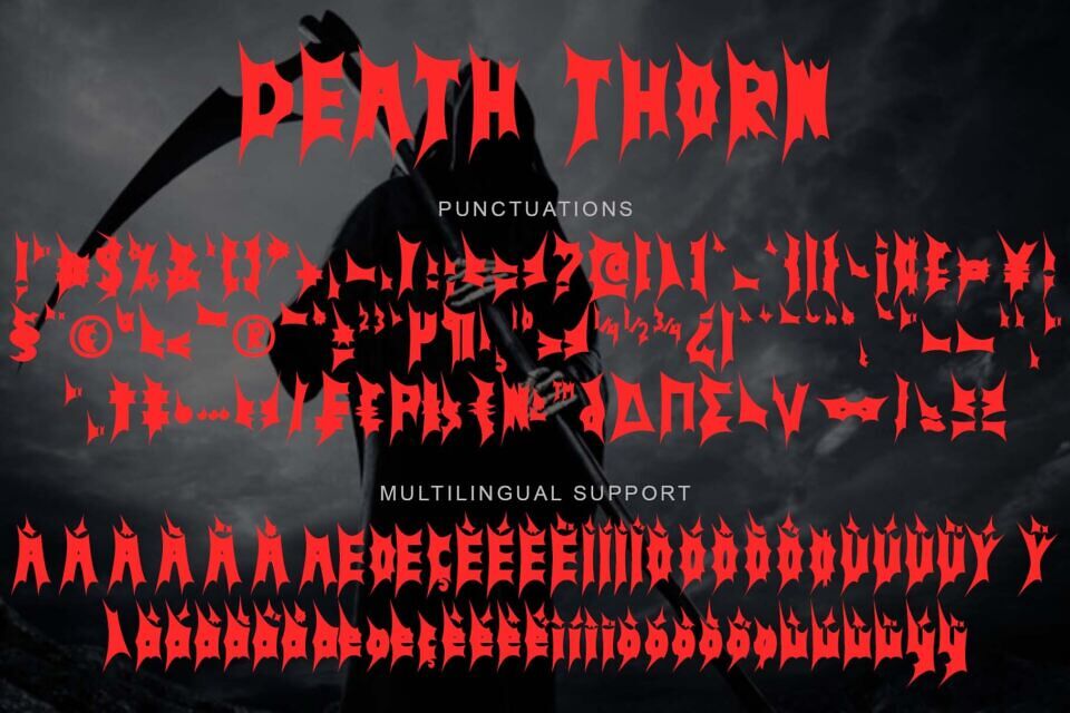 Death Thorn Font