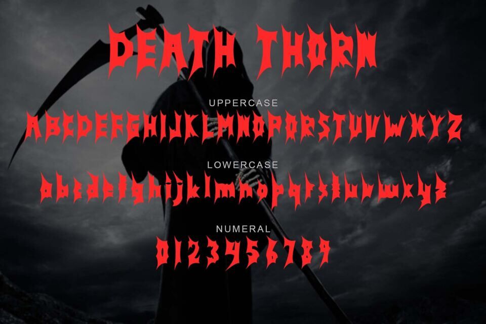 Death Thorn Font
