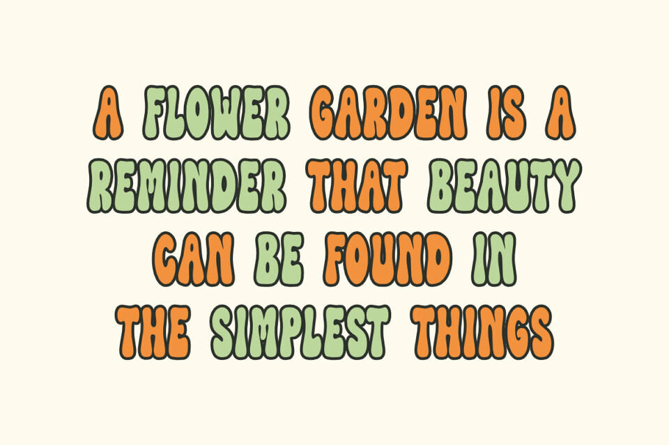 Flower Garden Font