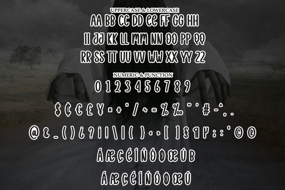Ghosted Font