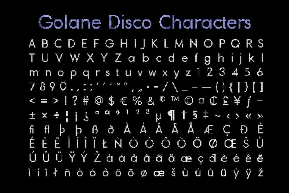 Golane Disco Font