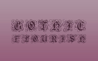 Gothic Flourish Font