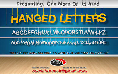 Hanging Letters Font