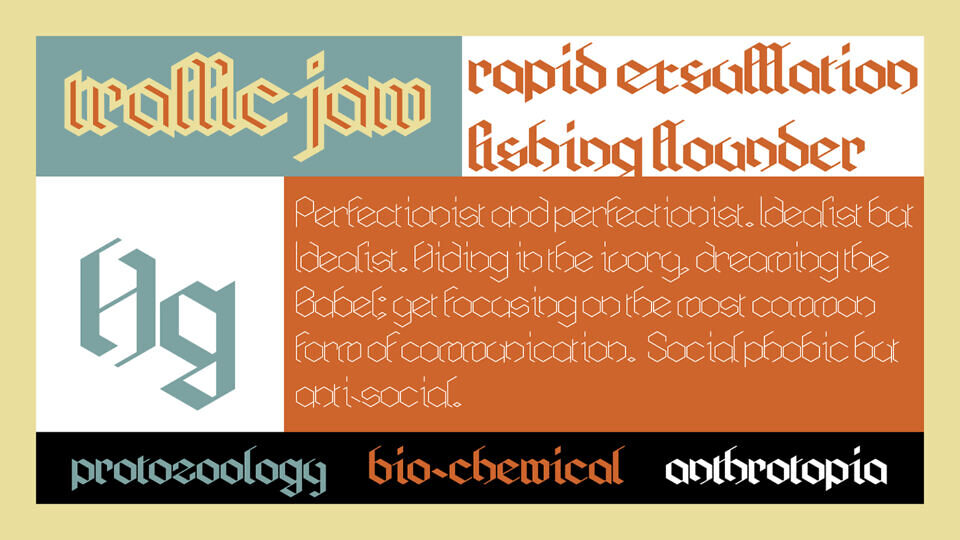 Hexagothic Font