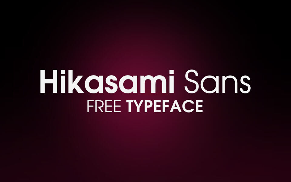 Hikasami Sans Font