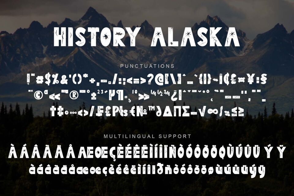 History Alaska Font