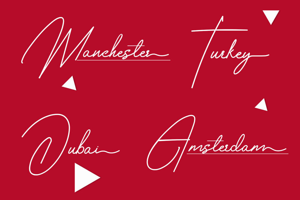 Housttely Signature Font