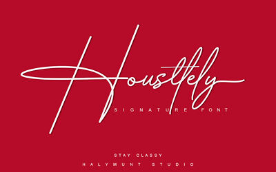 Housttely Signature Font (5)