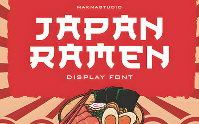 Japan Ramen Font
