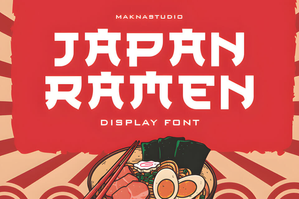 Japan Ramen Font