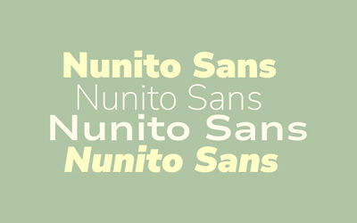 Nunito Sans Font