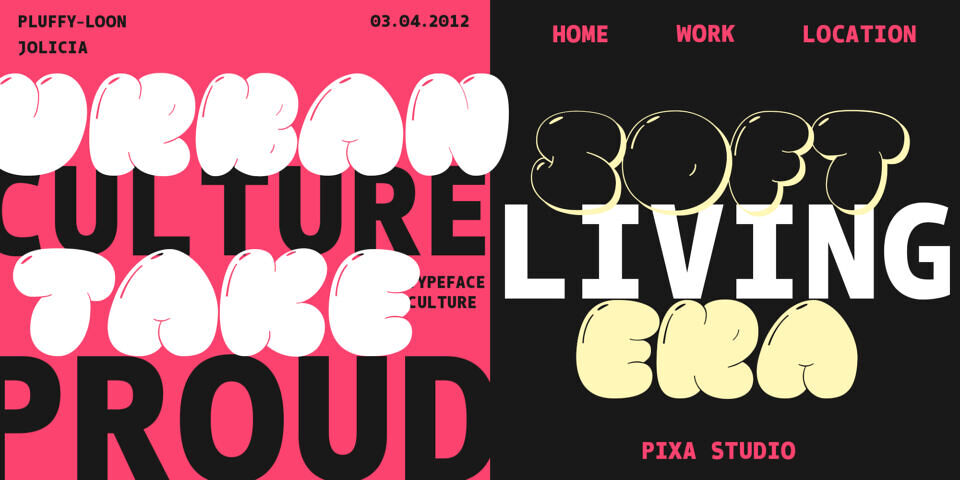 Pluffy Loon Font