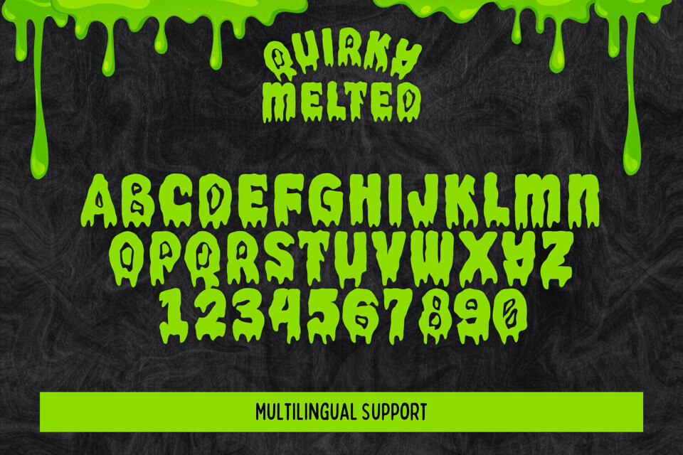 Quirky Melted Font