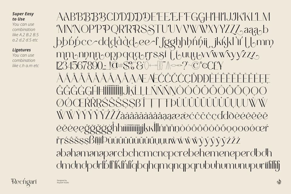 Rechgart Font