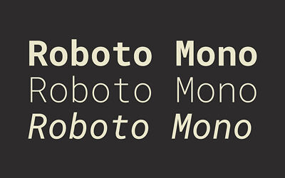 Roboto Mono Font (3)