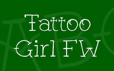 Tattoo GirlFW Font