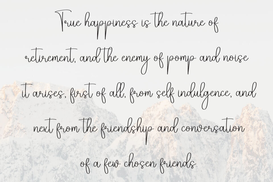 The Watercolor Font