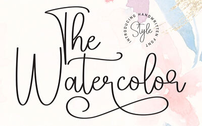The Watercolor Font (4)