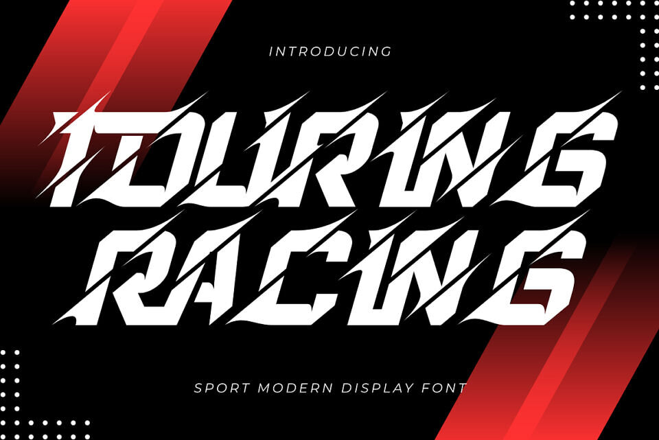 Touring Racing Font