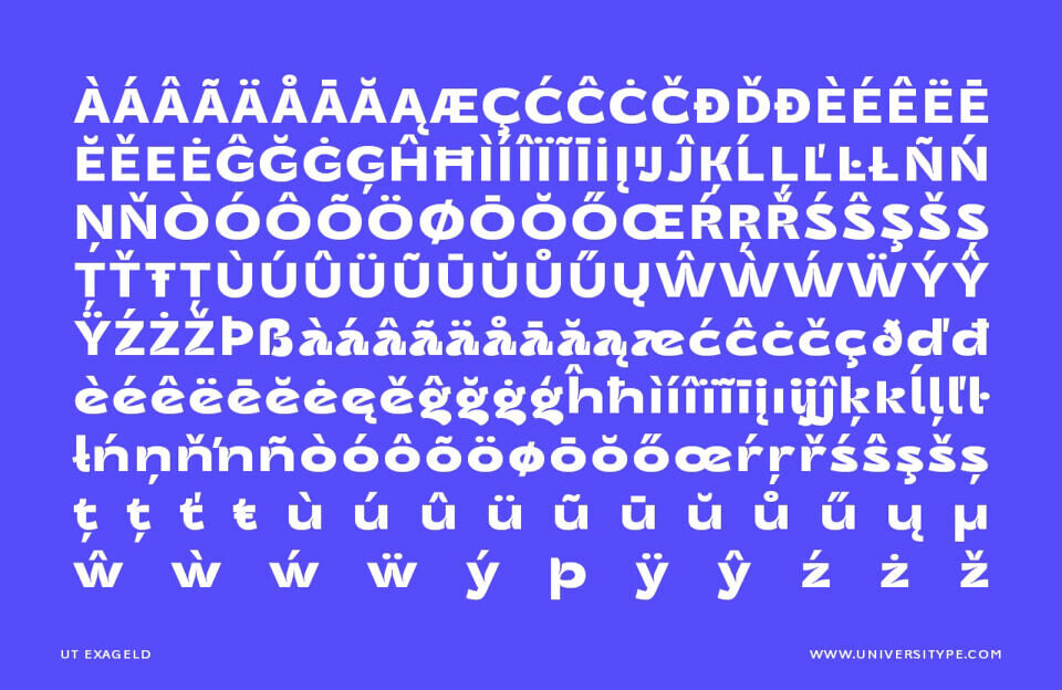 UT Exageld Font