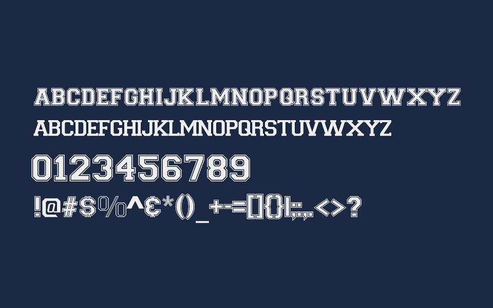Varsity Font