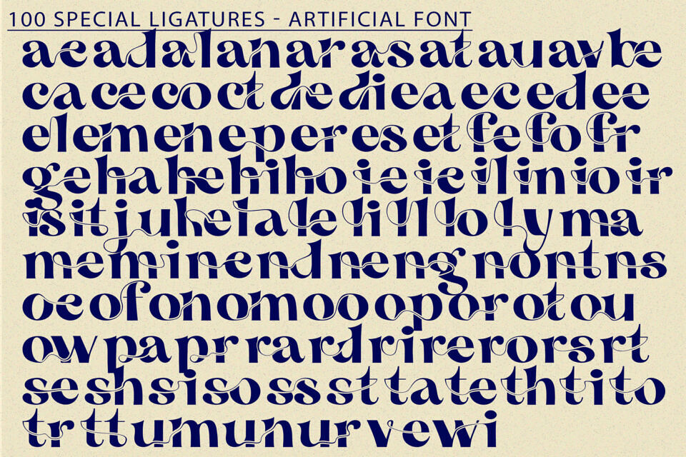 Artificial Font
