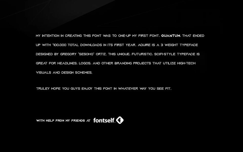 Aquire Font