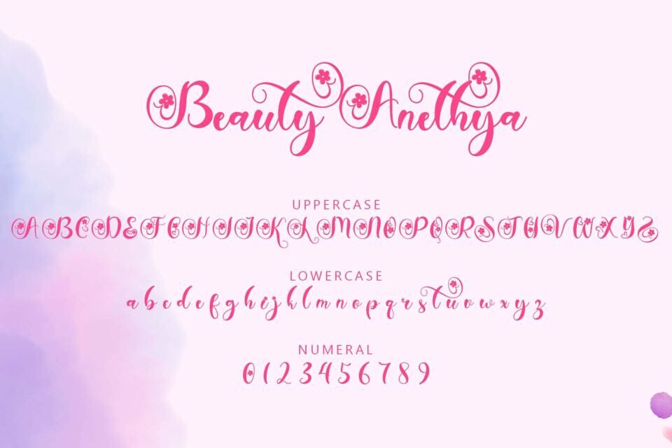 Beauty Anethya Font