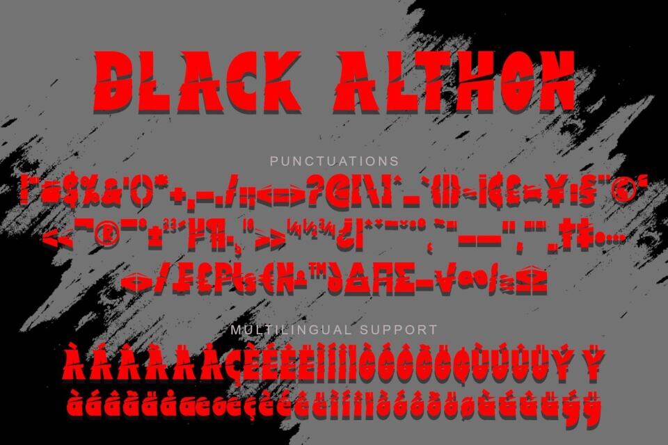 Black Althon Font