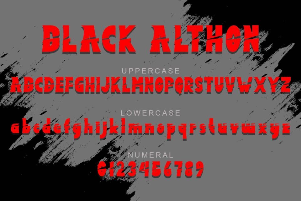 Black Althon Font