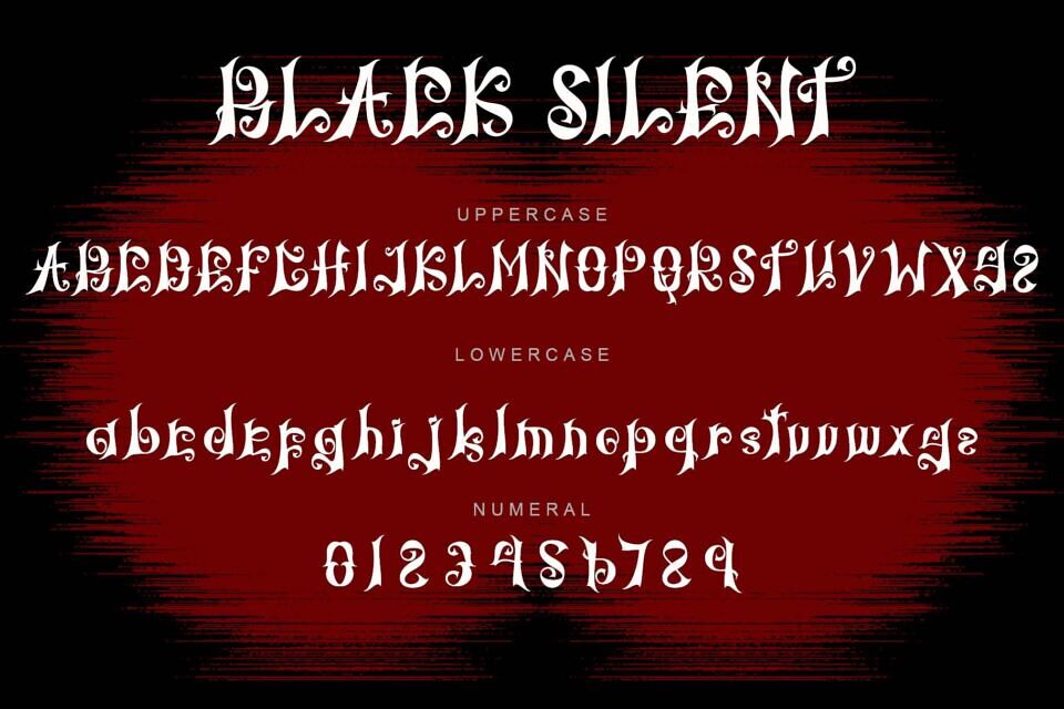Black Silent Font
