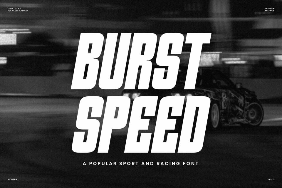 Burst Speed Font