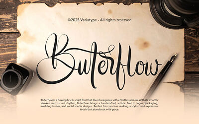 Buterflow Font