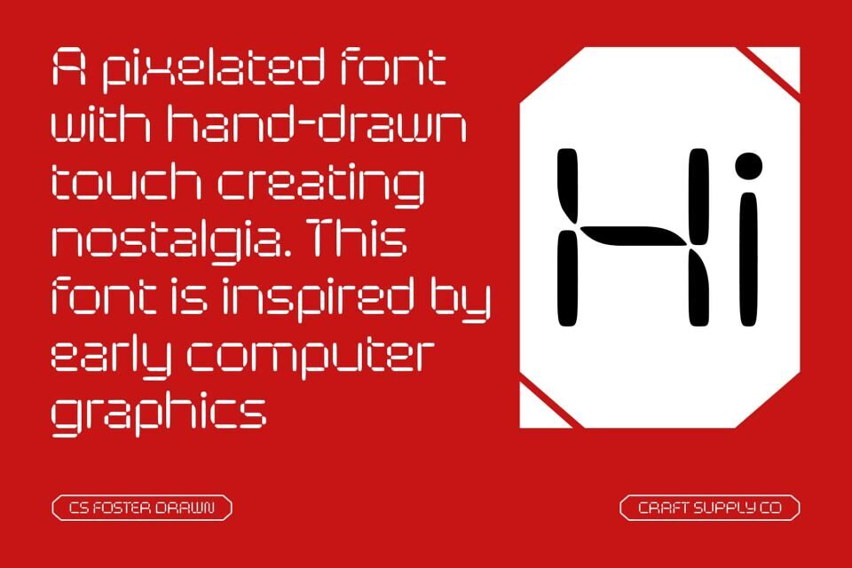 CS Foster Drawn Font