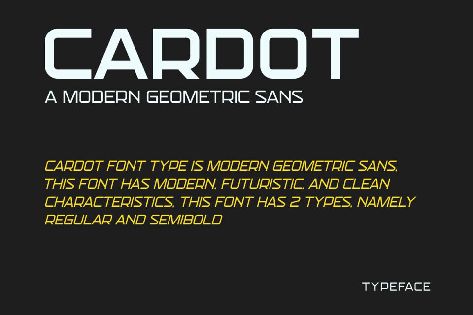 Cardot Font