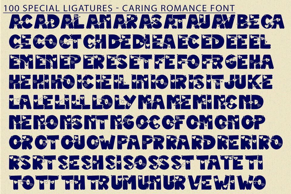 Caring Romance Font