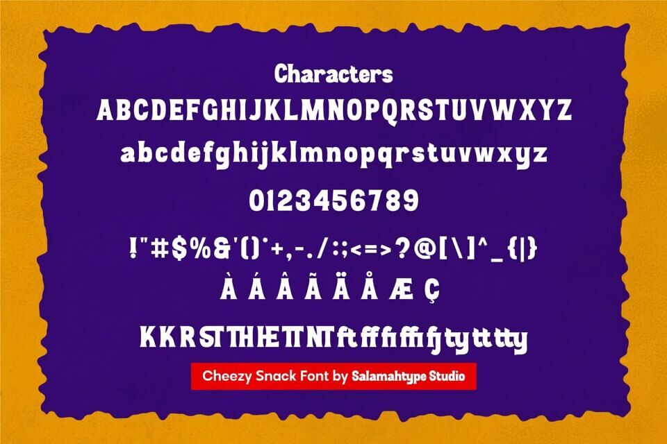 Cheezy Snack Font