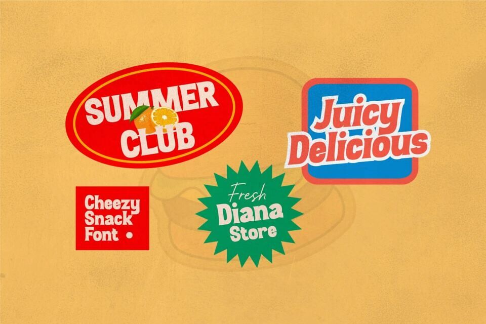 Cheezy Snack Font