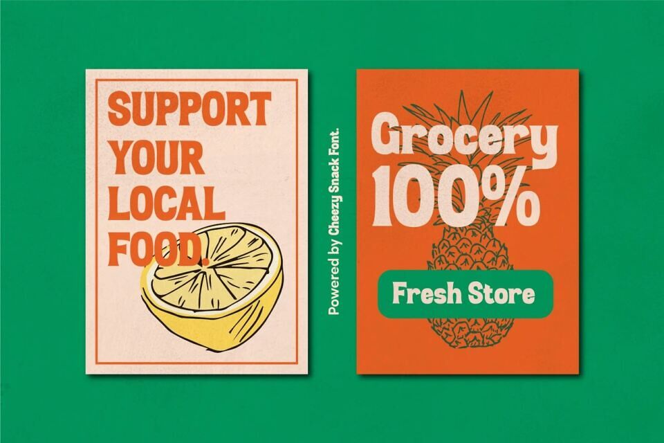Cheezy Snack Font