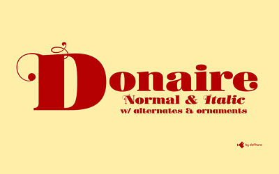 Donaire Black Font