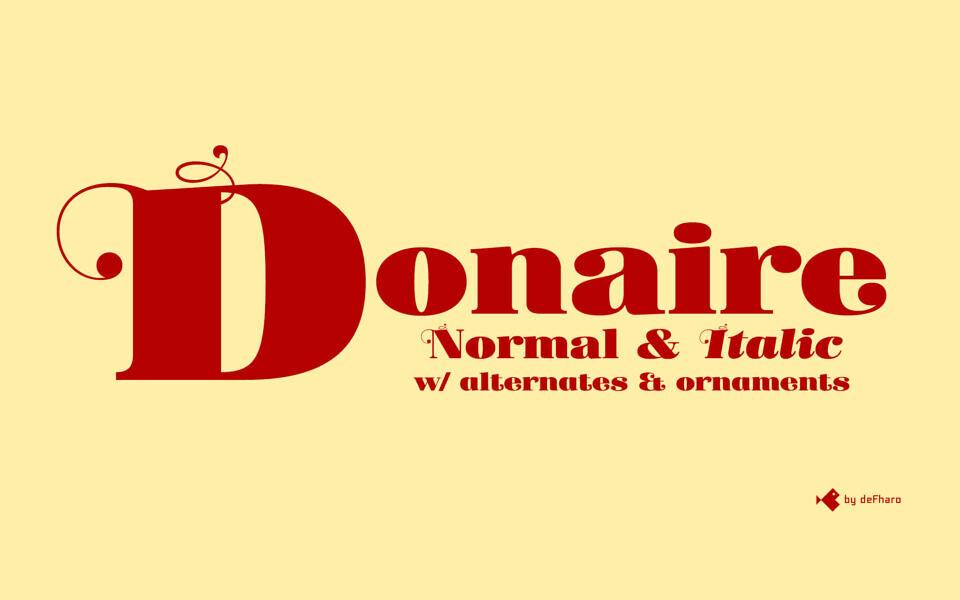 Donaire Black Font