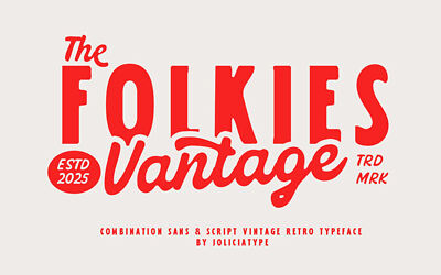 Folkies Vantage Font