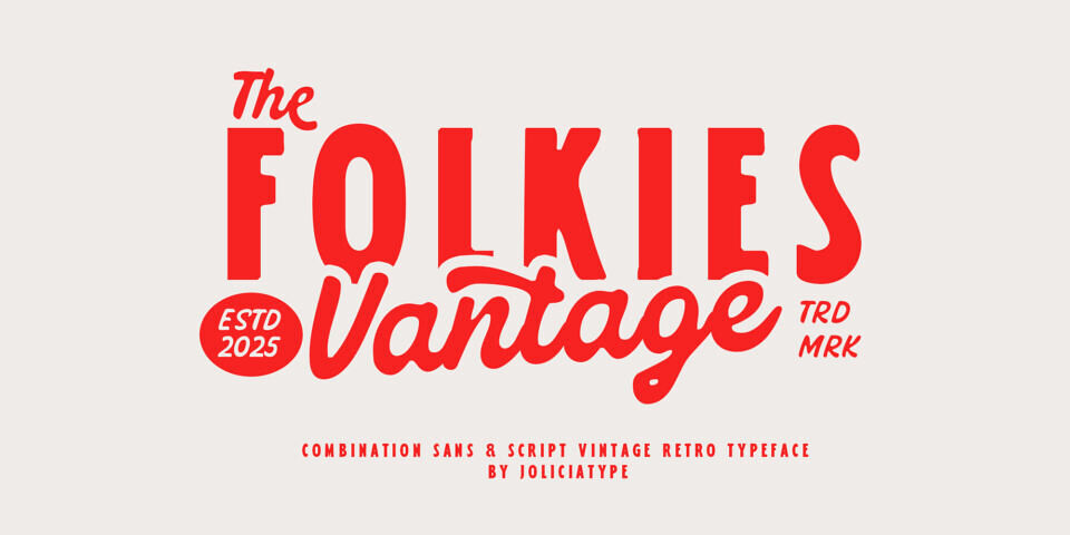 Folkies Vantage Font