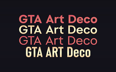 GTA Art Deco Font