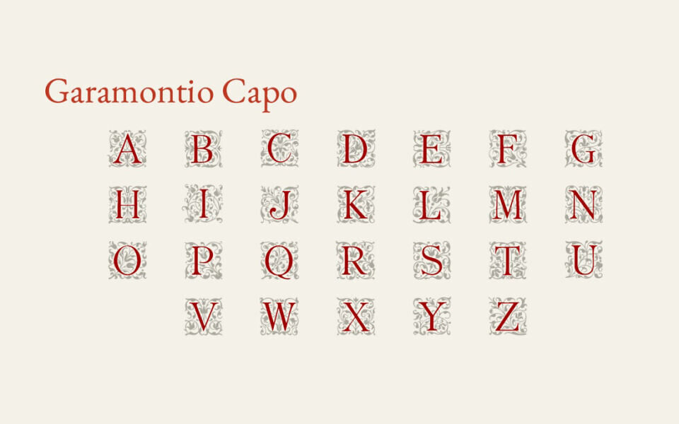 Garamontio Capo Font