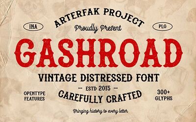 Gashroad Font
