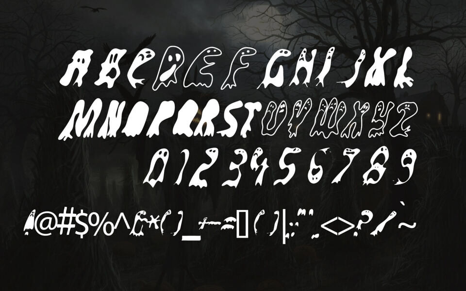 Groovy Ghosties Font