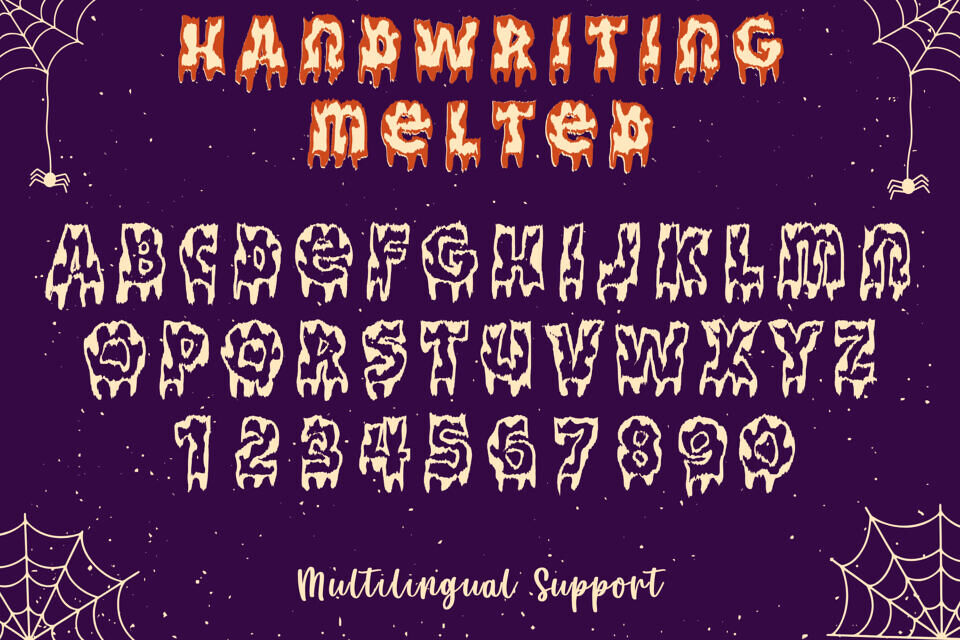 Handwriting Melted Font