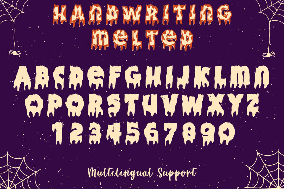 Handwriting Melted Font