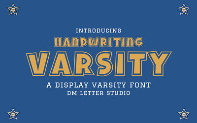 Handwriting Varsity Font